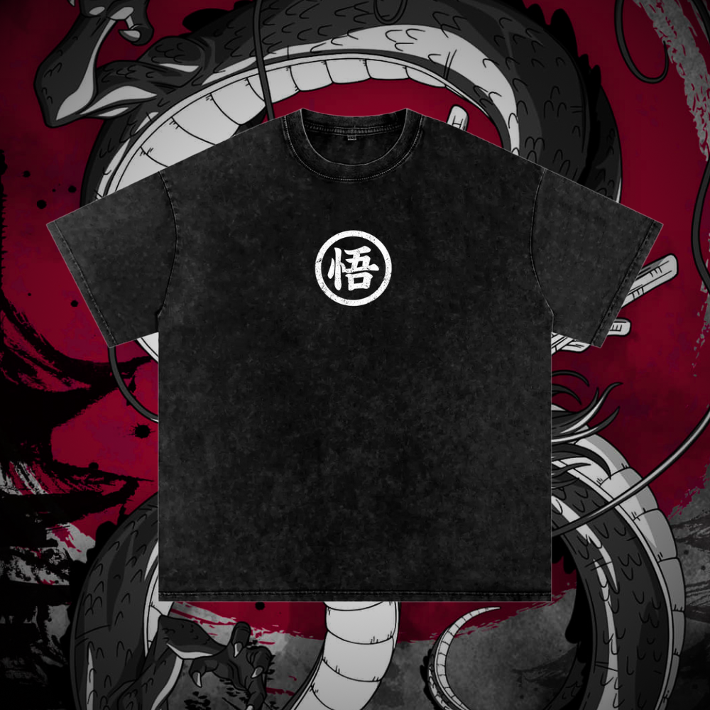 Dragon Ball Shenron Vintage Washed Heavyweight Graphic Shirt