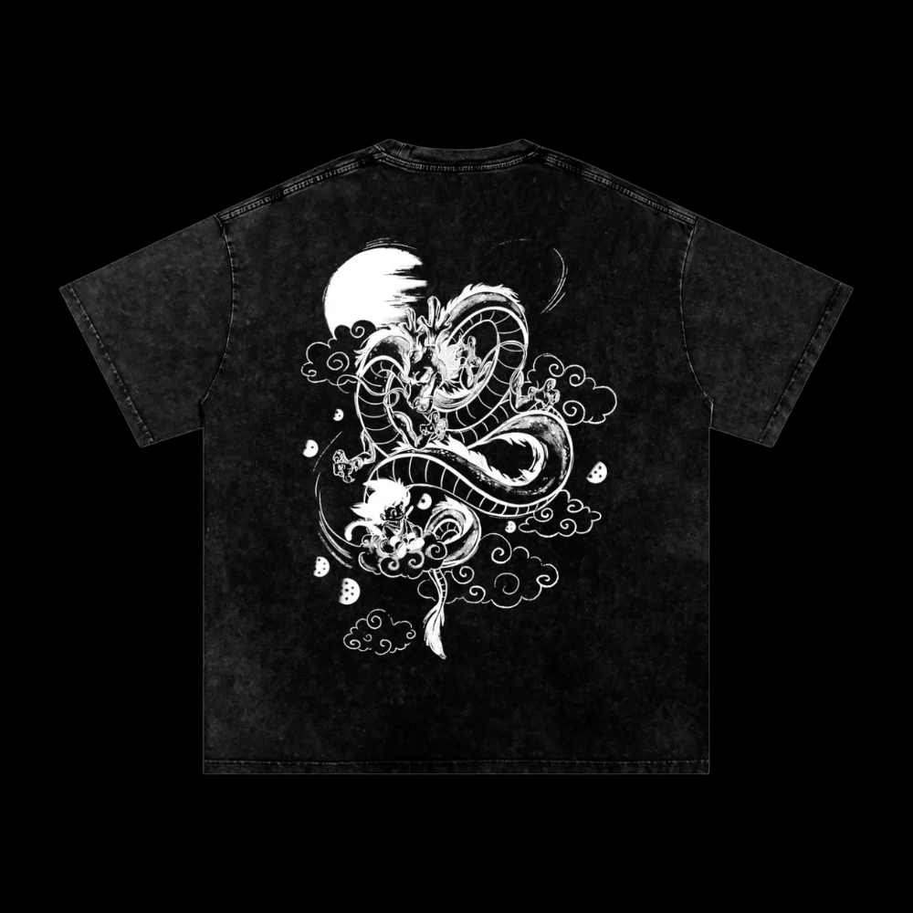 Dragon Ball Shenron Vintage Washed Heavyweight Graphic Shirt