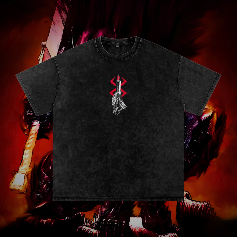 Berserker Armor Guts Vintage Washed Heavyweight Lifting Shirt