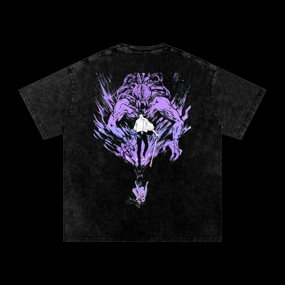 Yuta JJK 0 Vintage Washed Heavyweight Graphic Shirt