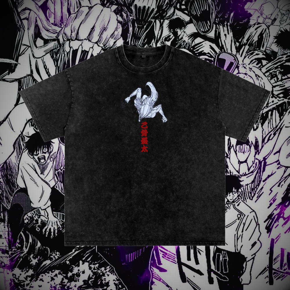 Okkotsu Yuta Vintage Washed Heavyweight Graphic Shirt