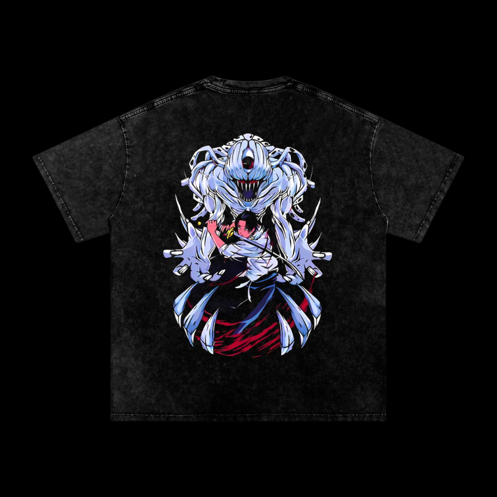 Okkotsu Yuta Vintage Washed Heavyweight Graphic Shirt