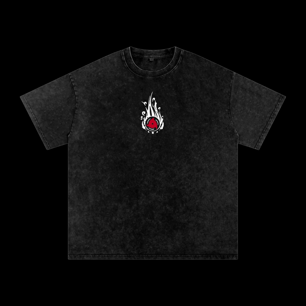 Mangekyou Sharingan Vintage Washed Heavyweight Graphic Shirt