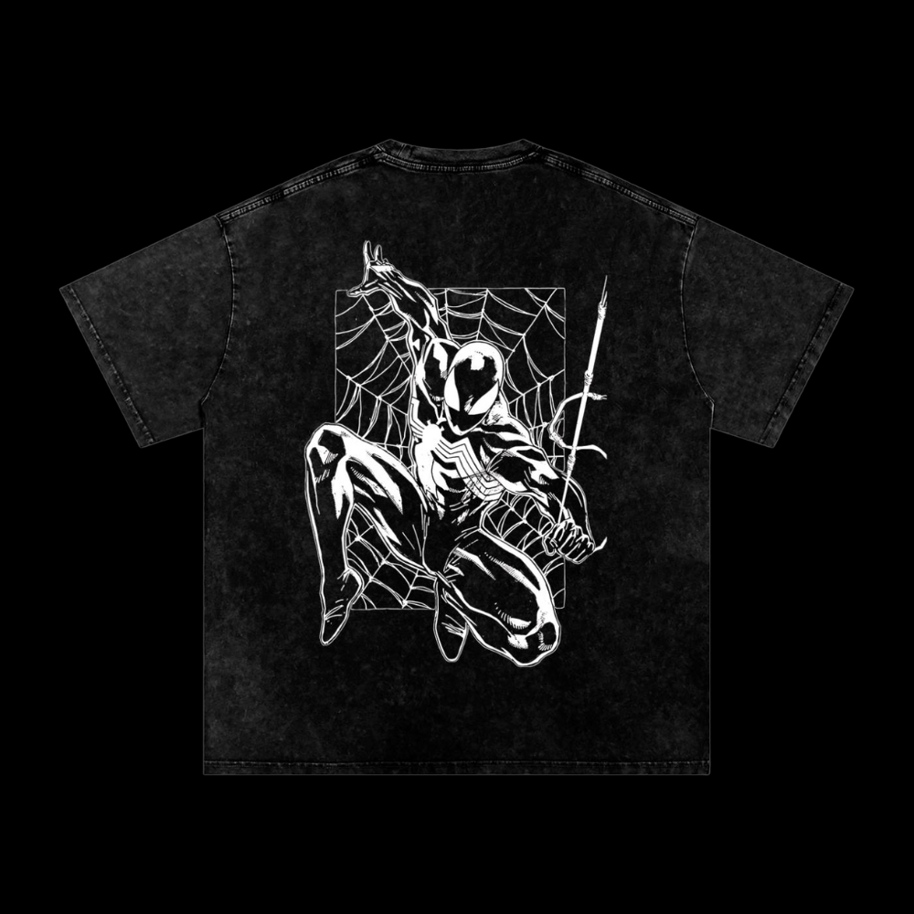 Symbiote Spiderman Design 3 Vintage Heavyweight Graphic Shirt