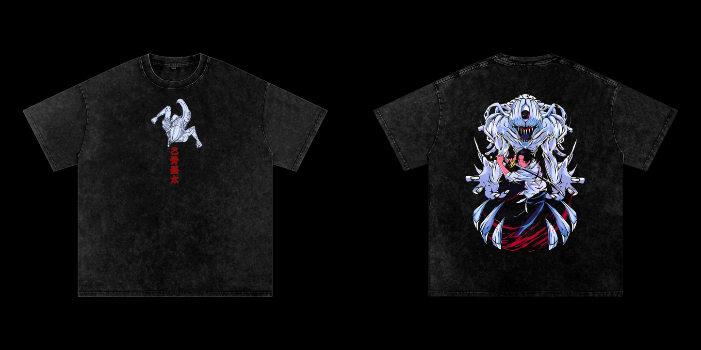 Okkotsu Yuta Vintage Washed Heavyweight Graphic Shirt