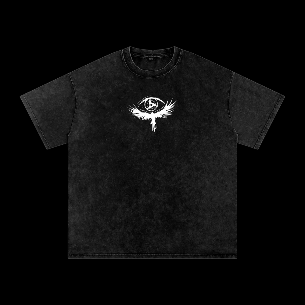 Uchiha Itachi Vintage Washed Heavyweight Graphic Shirt