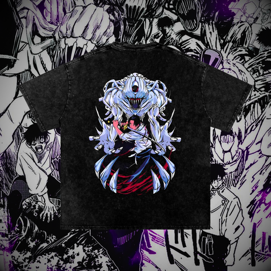 Okkotsu Yuta Vintage Washed Heavyweight Graphic Shirt