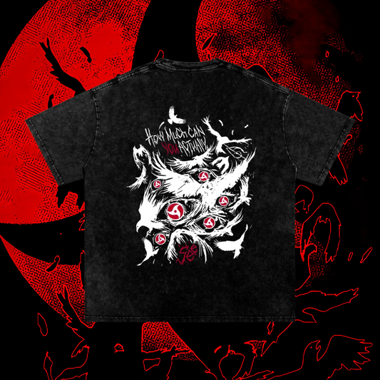 Mangekyou Sharingan Vintage Washed Heavyweight Graphic Shirt