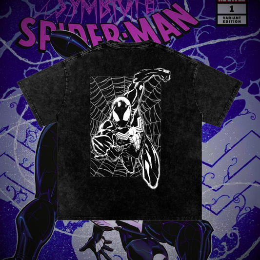 Symbiote Spiderman Design 2 Vintage Heavyweight Graphic Shirt