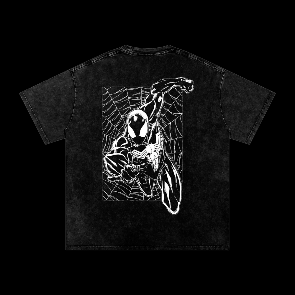 Symbiote Spiderman Design 2 Vintage Heavyweight Graphic Shirt