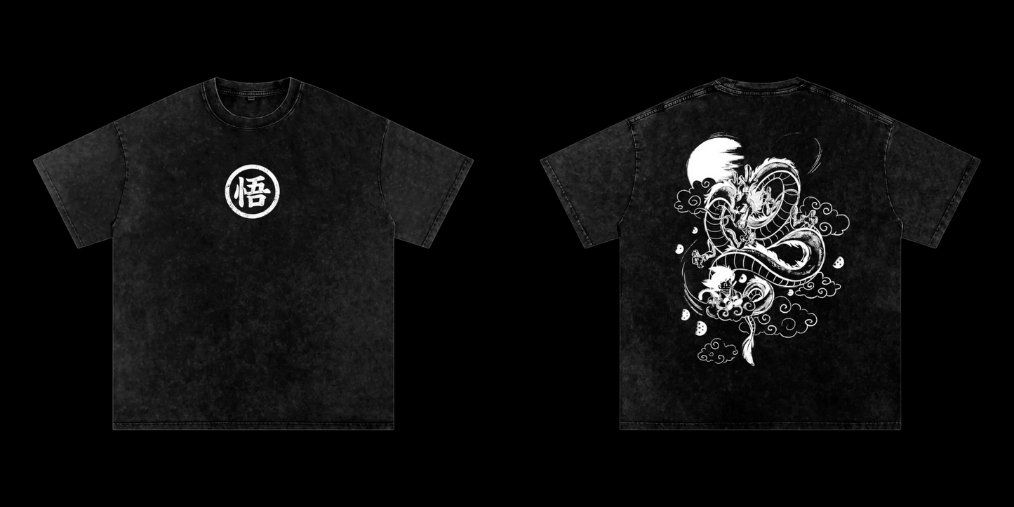 Dragon Ball Shenron Vintage Washed Heavyweight Graphic Shirt