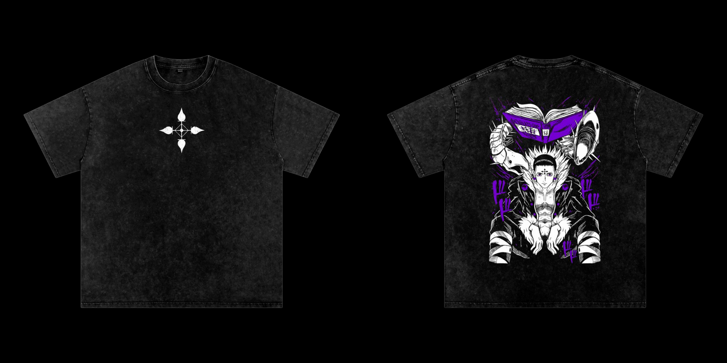 Chrollo Lucilfer Skill Hunter Vintage Washed Heavyweight Graphic Shirt