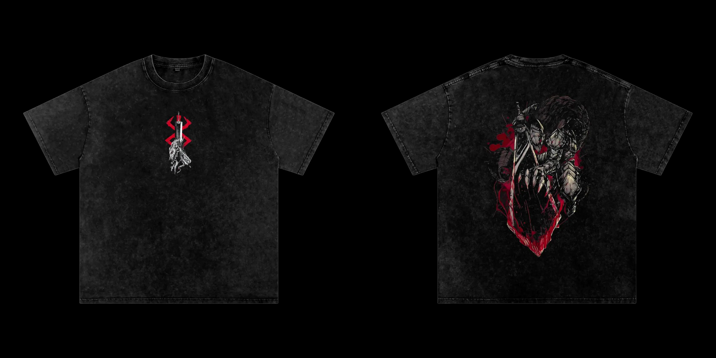 Berserker Armor Guts Vintage Washed Heavyweight Lifting Shirt